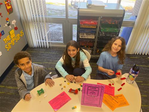 Lego Challenge in the media center